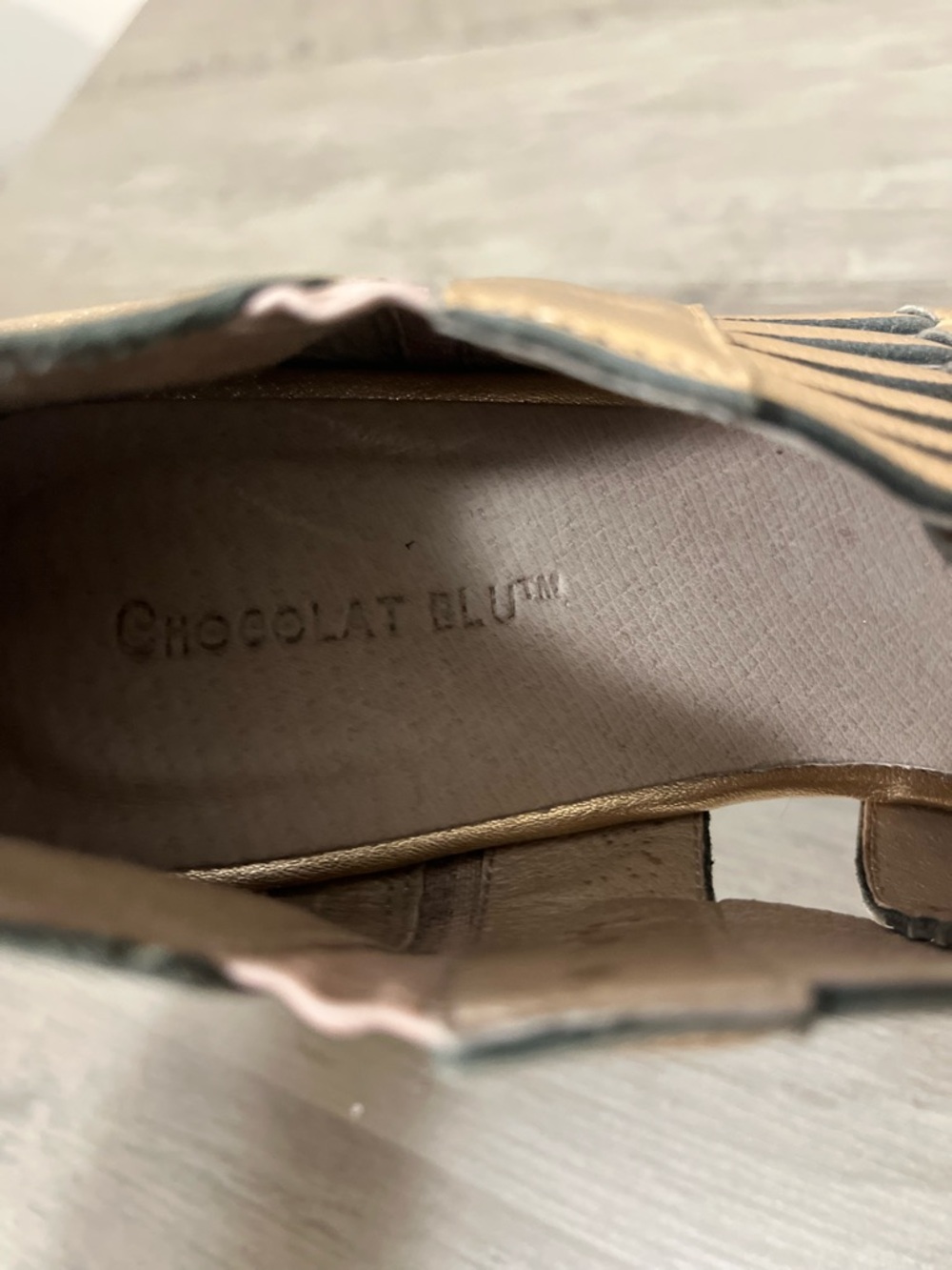 Chocolat Blu Bronze Wedges - Picture 5 of 7